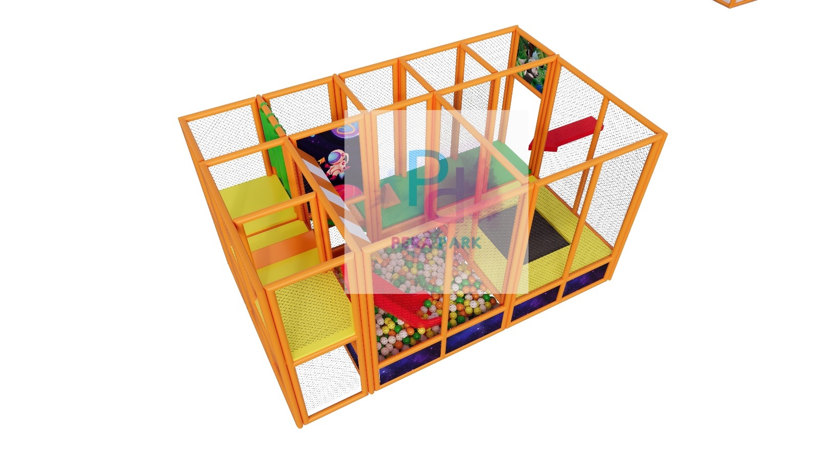 500x300 cm Top Havuzu ve Trambolin Oyun Alanı - Görsel 3