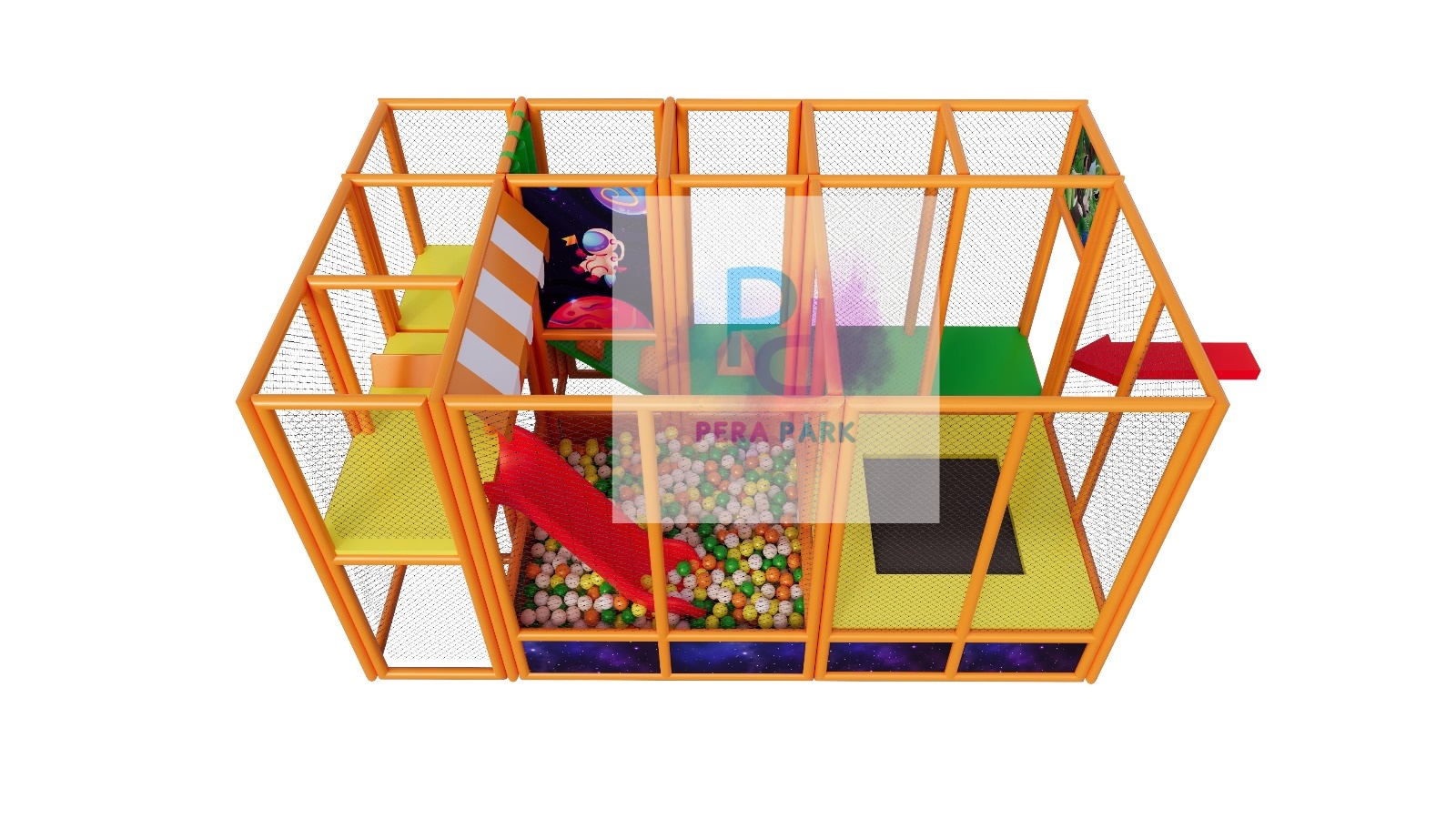 500x300 cm Top Havuzu ve Trambolin Oyun Alanı - Görsel 2